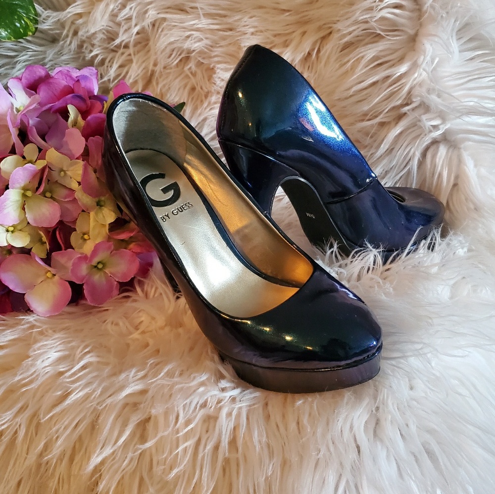 Guess heels dark blue